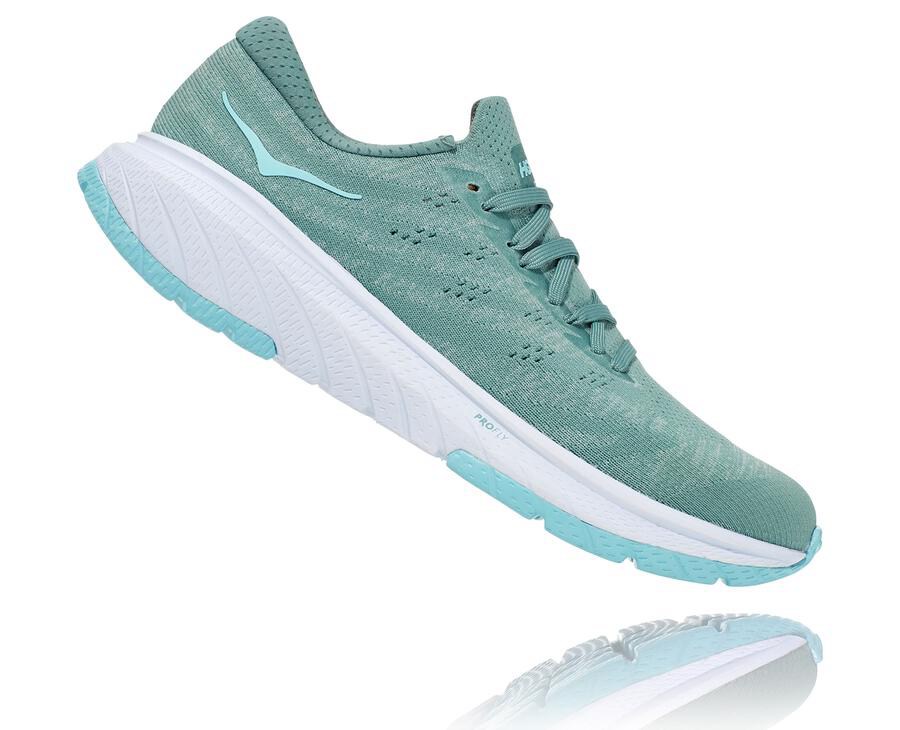 Zapatillas Asfalto Hoka One One Mujer - Cavu 3 - Azules/Blancas - IAL456107